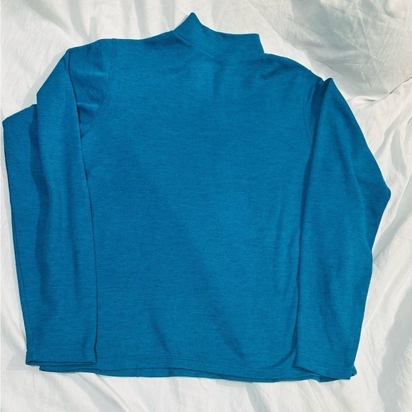 Ladies North Face 1/2 Zip Medium Pullover Athleisure Outfoor Sporty Active Blue - Picture 3 of 3